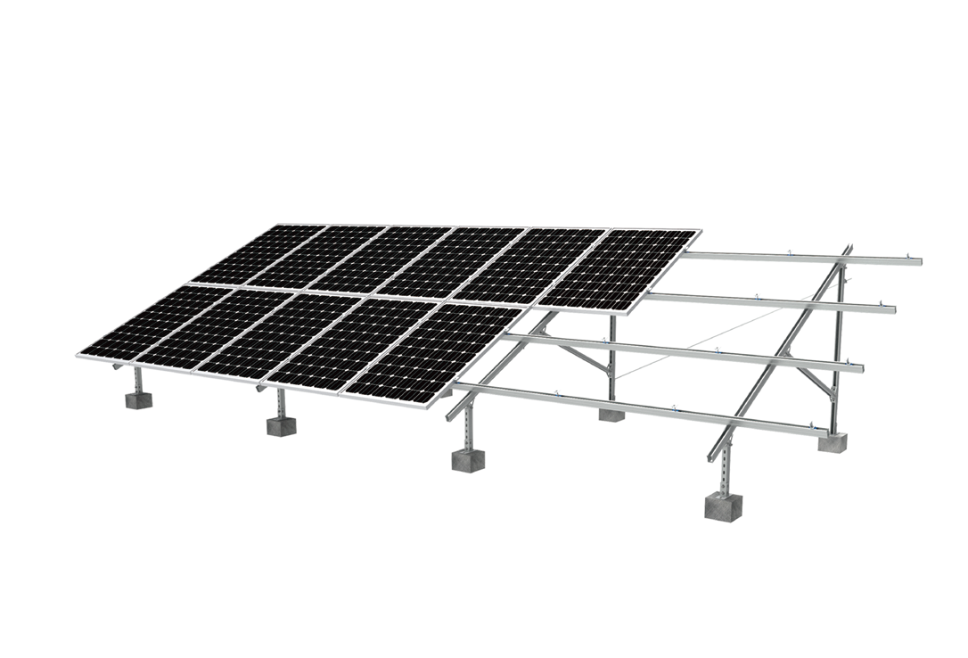 Flat roof mounting