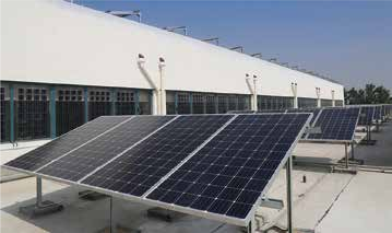 Flat roof solar application · Reference photo