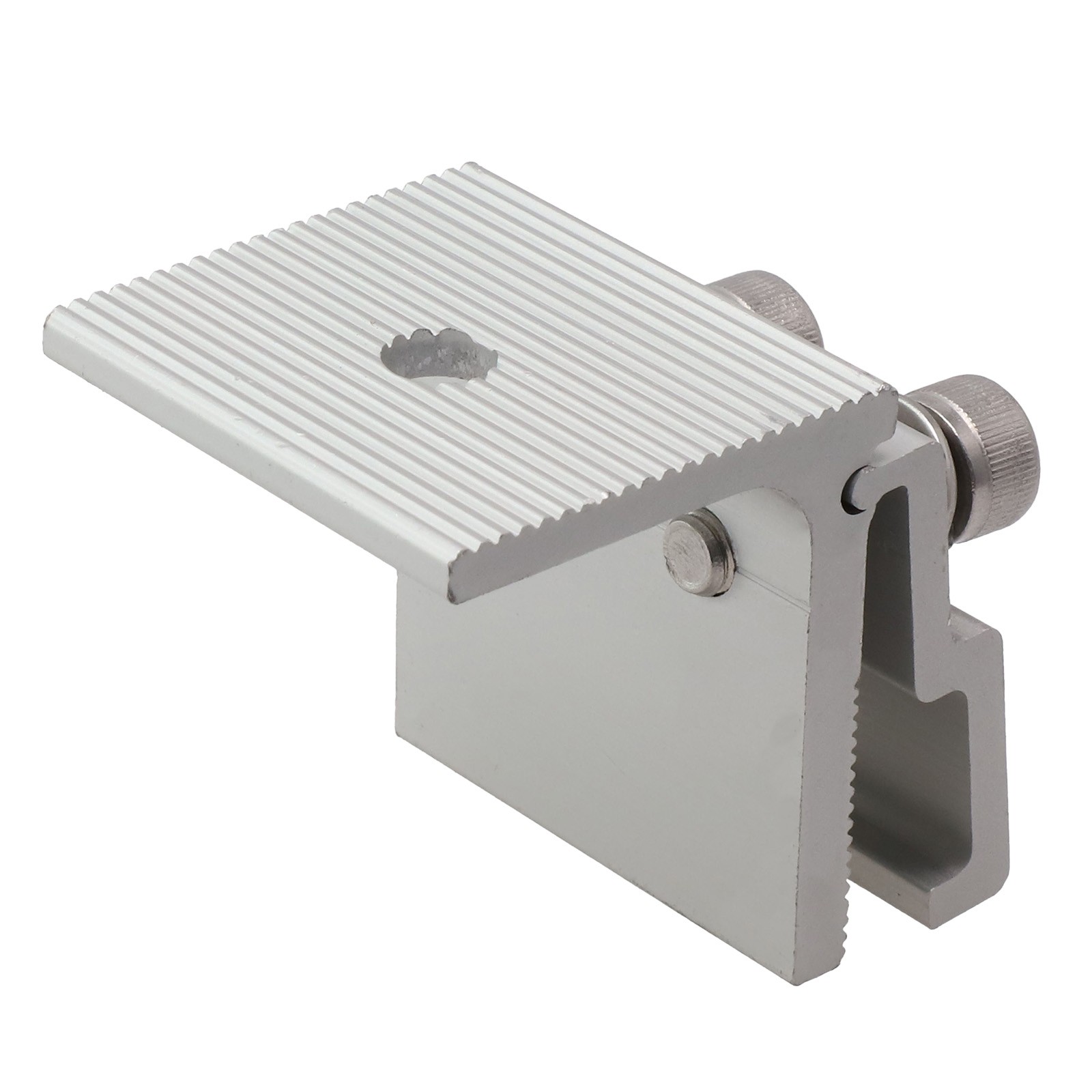 Alternative standing seam roof clamp body, reference rendering